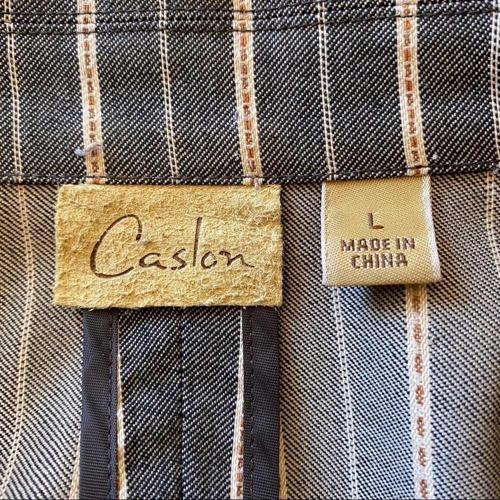 CASLON Vintage Blazer with Tan Stripes - Picture 6 of 7